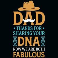 Father's day typography graphics tshirt design vector design