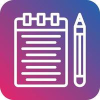 Notepad Vector Icon Design