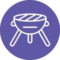 BBQ Grill Vector Icon Design