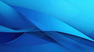 abstract blue background with smooth lines and waves, 3d illustration photo