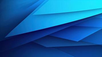 abstract blue background with smooth lines and waves, 3d illustration photo