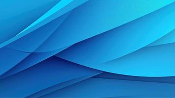 abstract blue background with smooth lines and waves, 3d illustration photo