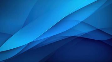 abstract blue background with smooth lines and waves, 3d illustration photo