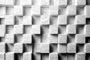 White and gray grunge squares pattern abstract background. photo