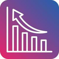 Bar Chart Vector Icon Design