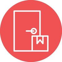 Door Delivery Vector Icon Design