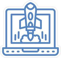 Project Launch Vector Icon Style