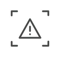 Warning related icon outline and linear vector. vector