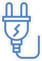 Power Plug Vector Icon Style