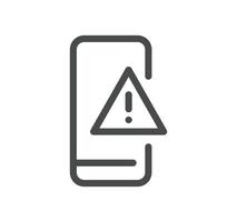 Warning related icon outline and linear vector. vector