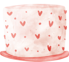 mignonne coloré aquarelle anniversaire gâteau main La peinture png