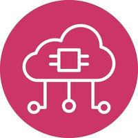 Cloud Computing Vector Icon Design