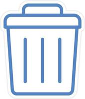 Trash Can Vector Icon Style