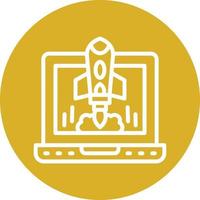 Project Launch Vector Icon Design