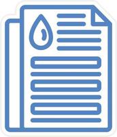 Oil Document Vector Icon Style