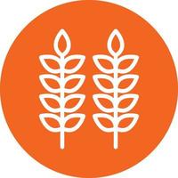 Wheat Plantation Vector Icon Design