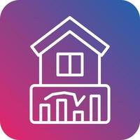 House Stats Vector Icon Design