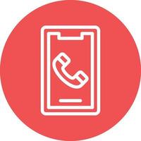 Mobile Call Vector Icon Design