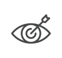 Eye related icon outline and linear vector. vector