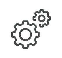 Engineering related icon outline and linear vector. vector