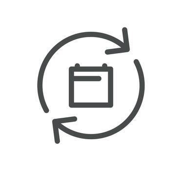 Calendar related icon outline and linear vector. vector