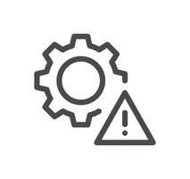 Gear related icon outline and linear vector. vector