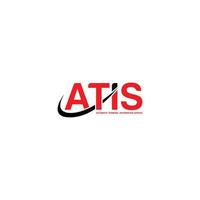 atis letra logo y símbolo combinar logo vector