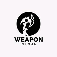 arma logo, tradicional arma Karambit vector, ninja luchando herramienta sencillo diseño, símbolo icono, ilustración vector