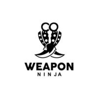 arma logo, tradicional arma Karambit vector, ninja luchando herramienta sencillo diseño, símbolo icono, ilustración vector