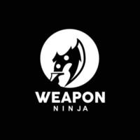 arma logo, tradicional arma Karambit vector, ninja luchando herramienta sencillo diseño, símbolo icono, ilustración vector