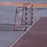 old street soccer goal sports equipment photo