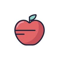 red apple icon or logo vector