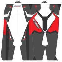 Print-ready sublimation motocross pants design vector