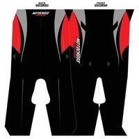 Print-ready sublimation motocross pants design vector