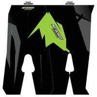 Print-ready sublimation motocross pants design vector