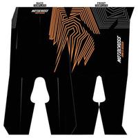 Print-ready sublimation motocross pants design vector