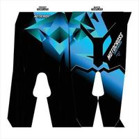 Print-ready sublimation motocross pants design vector