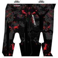 Print-ready sublimation motocross pants design vector