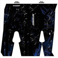 Print-ready sublimation motocross pants design vector