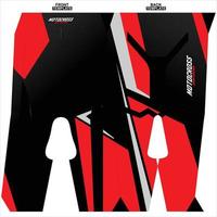 Print-ready sublimation motocross pants design vector