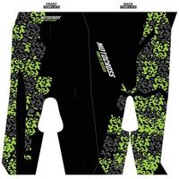 Print-ready sublimation motocross pants design vector