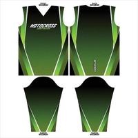 listo para imprimir sublimación motocross largo manga jersey diseño vector