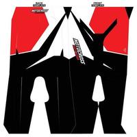 Print-ready sublimation motocross pants design vector