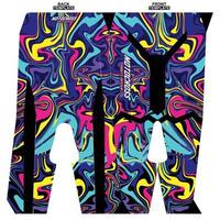 Print-ready sublimation motocross pants design vector