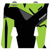 Print-ready sublimation motocross pants design vector