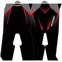 Print-ready sublimation motocross pants design vector