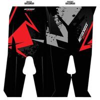 Print-ready sublimation motocross pants design vector