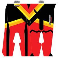 Print-ready sublimation motocross pants design vector