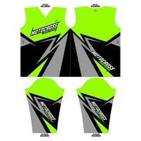 Print-ready sublimation motocross long sleeve jersey design vector