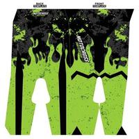 Print-ready sublimation motocross pants design vector